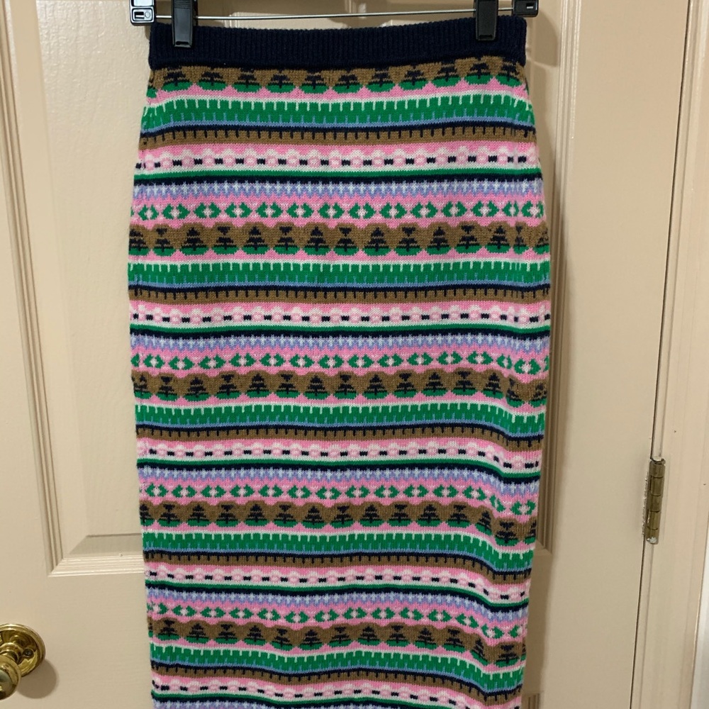 NWT JCrew fair isle skirt sz small